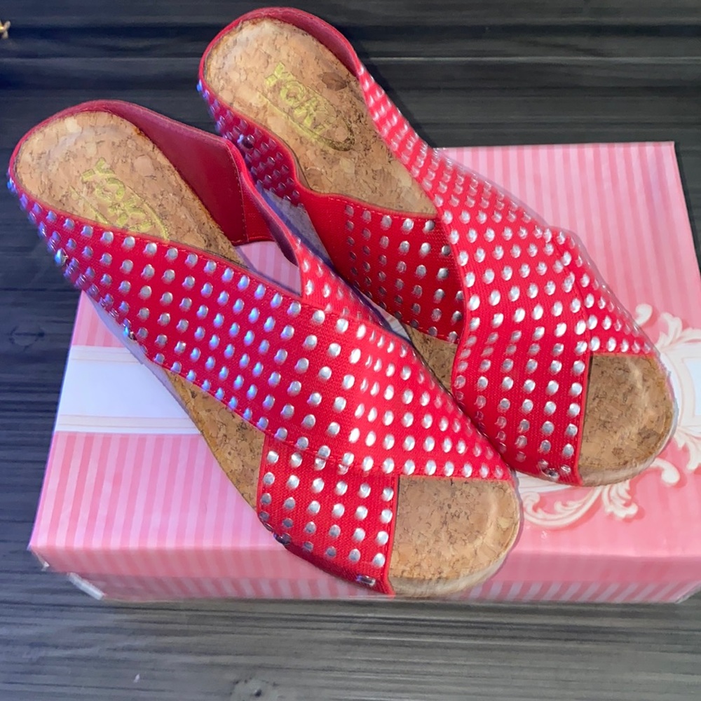 Wedges heels in Red ❤️